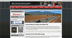 Desktop Screenshot of mauigokart.com